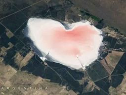 La NASA sorprendió con una foto de una laguna de Argentina por su increíble forma.