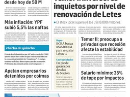 Tapas de diarios del lunes 6 de agosto de 2018