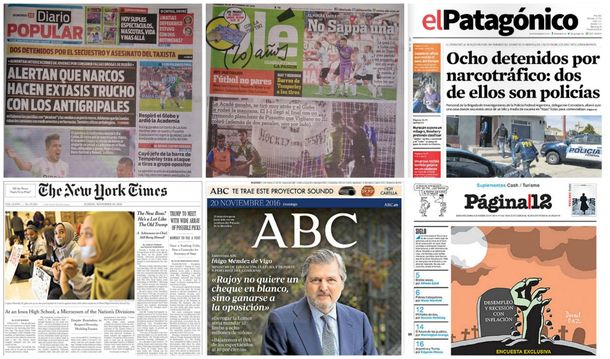 Mirá las tapas de los diarios