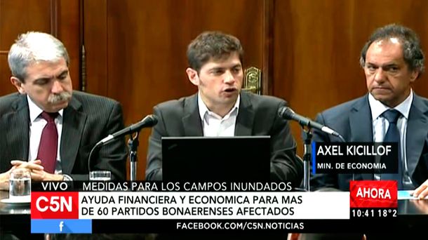 El Gobierno anunció un plan de ayuda para los campos inundados