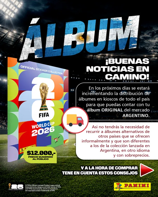La novedad que anunció Panini sobre el album de figuritas del Mundial 2026. La novedad que anunció Panini sobre el album de figuritas del Mundial 2026.