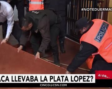 ¿Acá llevaba el dinero José López?