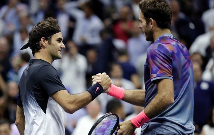 El saludo de Del Potro a Federer tras la final de Australia