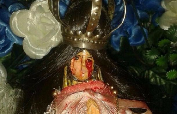 Conmoción en Jujuy por una virgen que llora sangre