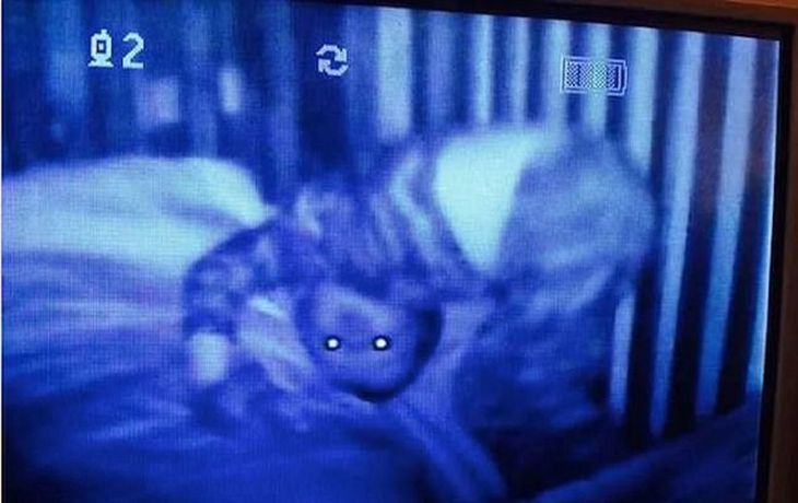 Las imágenes más aterradoras capturadas por los monitores para bebés