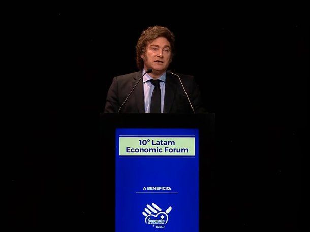El presidente Javier Milei en el Latam Economic Forum