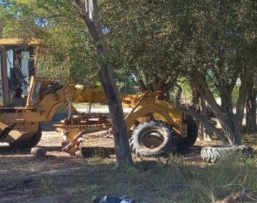 Inflaba una rueda de tractor y murió