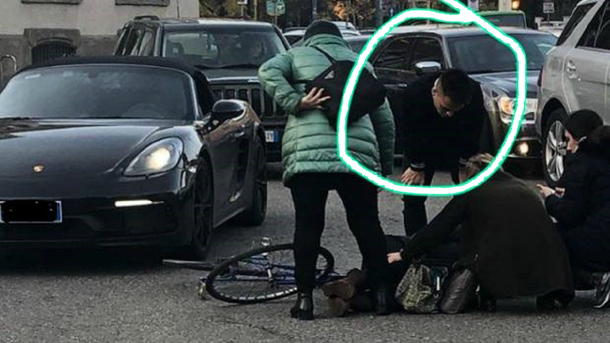 Lautaro Martínez protagonizó un accidente