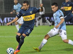 en la ultima jugada, boca consiguio un triunfo aliviador en cordoba