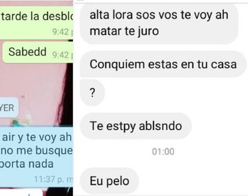 Pedazo de lora: revelan chats con amenazas que terminaron en el femicidio vinculado