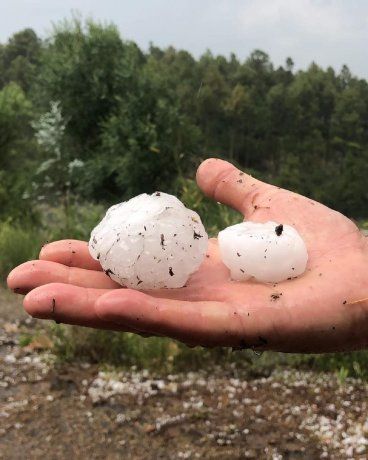 Granizo en Calamuchita - @maguilarbenitez