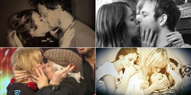 Así festejaron los famosos el Día Internacional del Beso