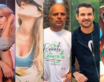 Los famosos, desde temprano, alentaron a la Selección