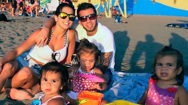 Cinthia Fernández y su familia