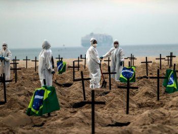 Brasil es el segundo país del mundo con mayor cantidad de muertos por coronavirus Covid-19.