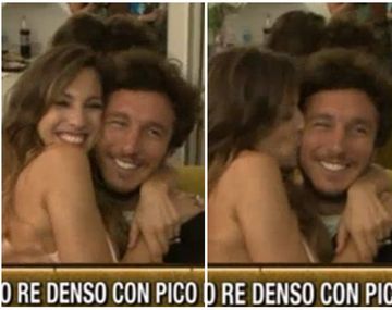 Pico Mónaco, cariñoso con Pampita en Ideas del Sur