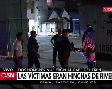 Hinchas de River murieron al caer del ferrocarril Belgrano Norte