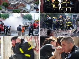 suben a nueve los muertos por el incendio y derrumbe suben a nueve los muertos por el incendio y derrumbe