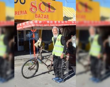 Recorría el mundo con su triciclo y murió arrollado por un camión en Santa Cruz