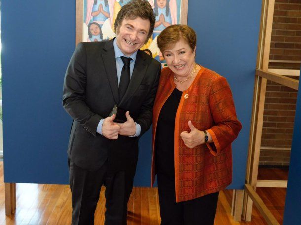 Javier Milei se reunió con Kristalina Georgieva en la Cumbre del G20