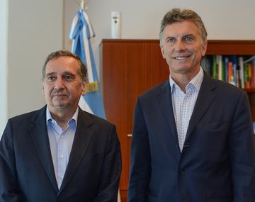 Lino Barañao y Mauricio Macri en un reunión a principios de 2016
