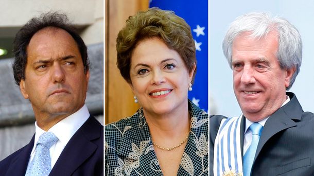 Scioli se reunirá este martes con Tabaré Vázquez y Dilma Rousseff