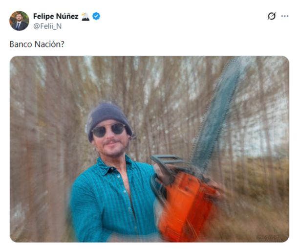 El doble standard de Felipe Núñez: criticó al Banco Nación