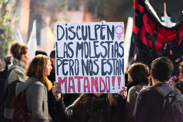 Marcha contra los femicidios