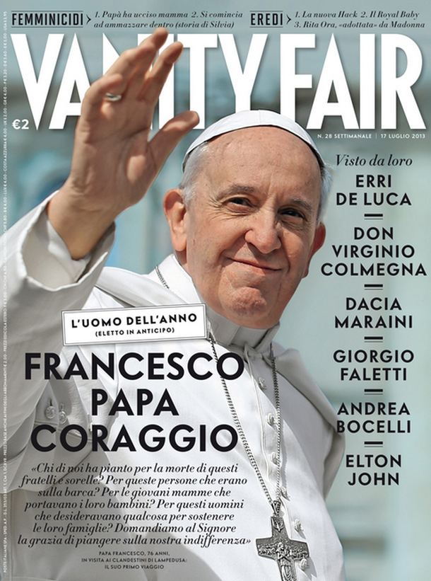 El Papa, hombre del año para la revista Vanity Fair
