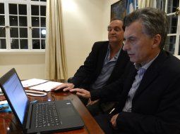 Mauricio Macri y el ex secretario Legal y Técnico, Pablo Clusellas.