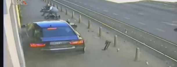 VIDEO: Mirá lo que hace el padre para salvar a su bebé de un conductor borracho