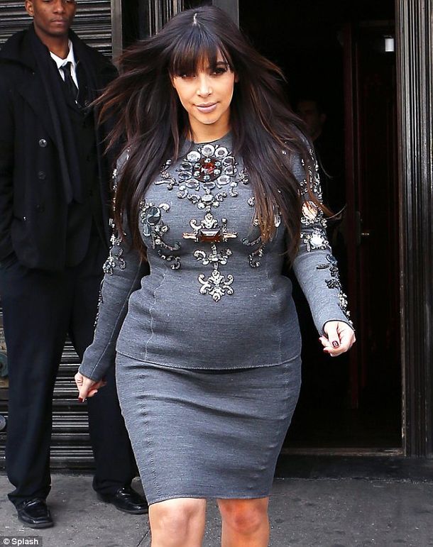 A Kim Kardashian no sólo le creció la panza por el embarazo