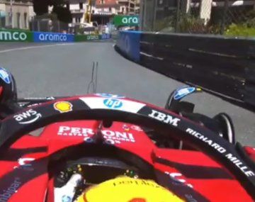 Así fue el choque de Hamilton en la práctica libre 3 del GP de Mónaco