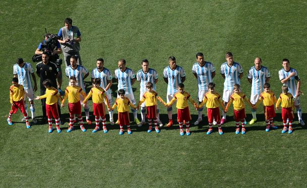 Así sonó el himno argentino en el Arena Corinthians de San Pablo