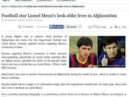 en afganistan, descubren un gemelo de lionel messi en afganistan, descubren un gemelo de lionel messi