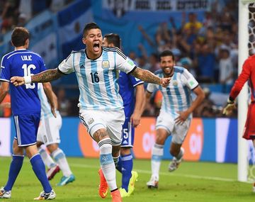 El primer gol de Argentina frente a Bosnia