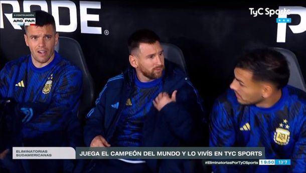 Así reaccionó Messi al 1-0 de Otamendi contra Paraguay
