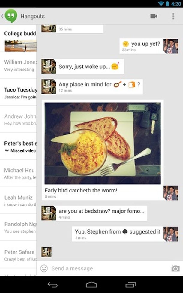 Google lanzó Hangouts para competir con WhatsApp