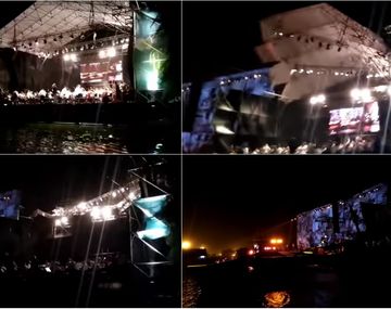 El escenario de la Vendimia de Mendoza voló