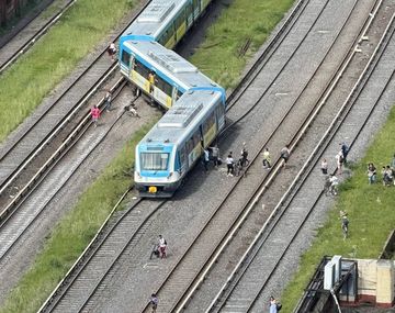 Descarriló una formación del Tren Sarmiento en Liniers
