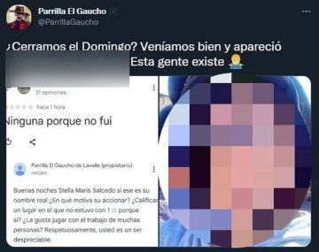 Una mujer dejó una mala reseña en Google y el dueño de la parrilla estalló de furia