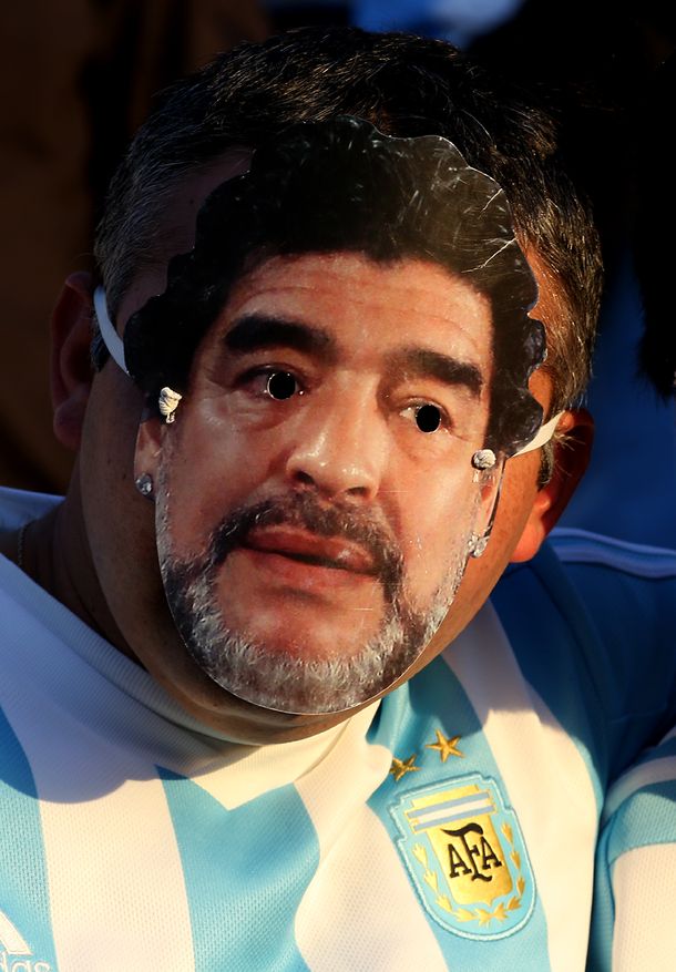 El color de los hinchas de Argentina y Colombia