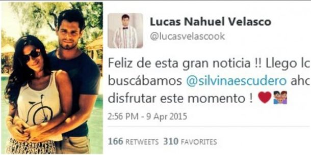 ¿Silvina Escudero está embarazada de Lucas Velasco?