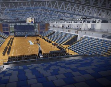 El Dow Center tendrá 3 canchas de entrenamientos que se transformarán en una para competir. Un estadio para 4.000 personas.