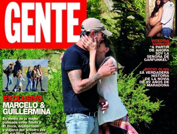 Tinelli y Valdés ya se muestran a los besos tras su reconciliación