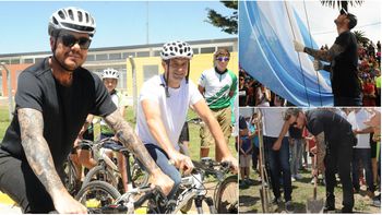 Tinelli visitó Bolívar, su pueblo natal Tinelli visitó Bolívar, su pueblo natal