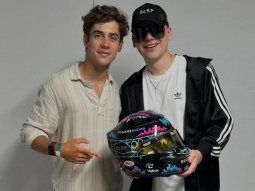 Franco Colapinto, junto a su amigo Bizarrap.