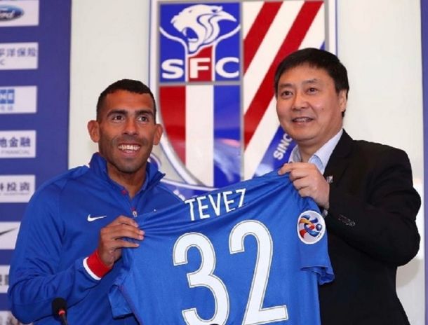 Las duras palabras del presidente del Shanghai Shenhua para Carlos Tevez