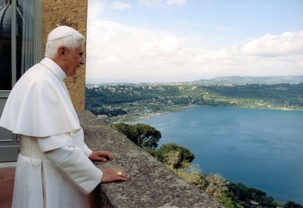 Benedicto XVI en la residencia de Castel Gandolfo