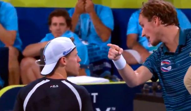 Tremendo cruce entre Schwartzman y Medvedev en la Copa ATP: Bobo